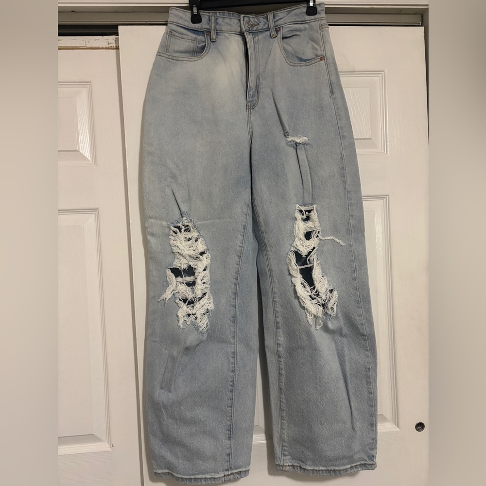 Wild Fable Light Blue Distressed Boyfriend Jeans